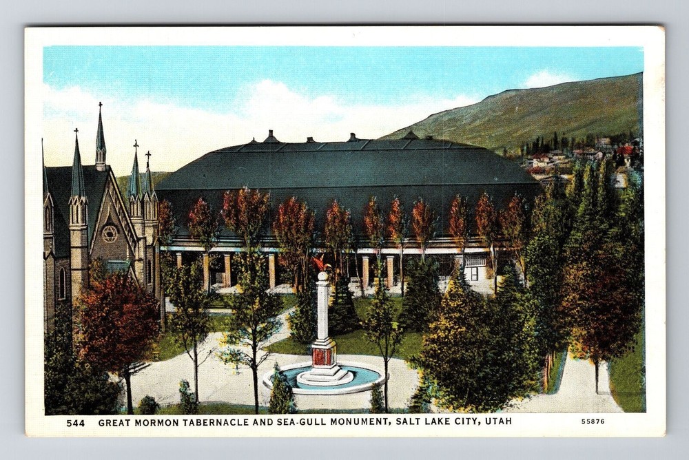 Salt Lake City UT-Utah, Great Mormon Tabernacle, Vintage Postcard
