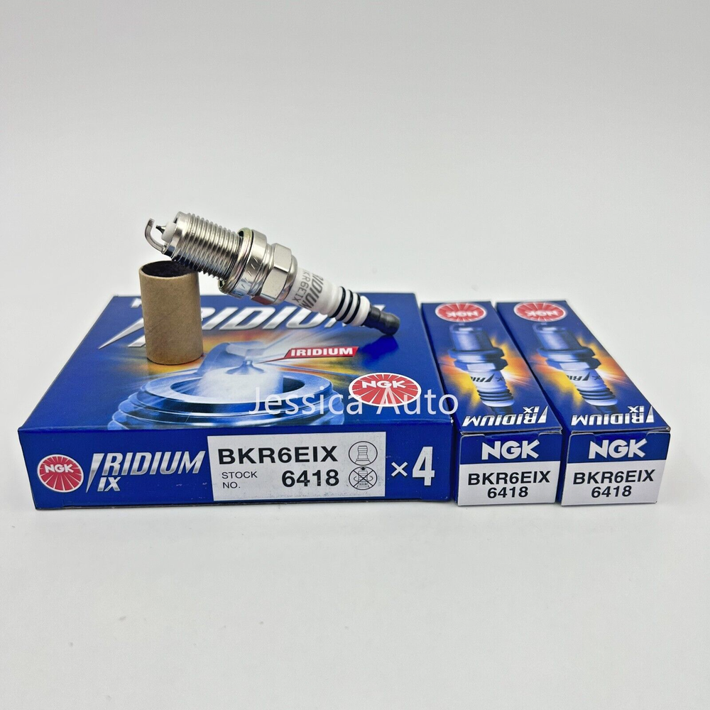 6 NGK 6418 Iridium IX Spark Plugs BKR6EIX High Performance