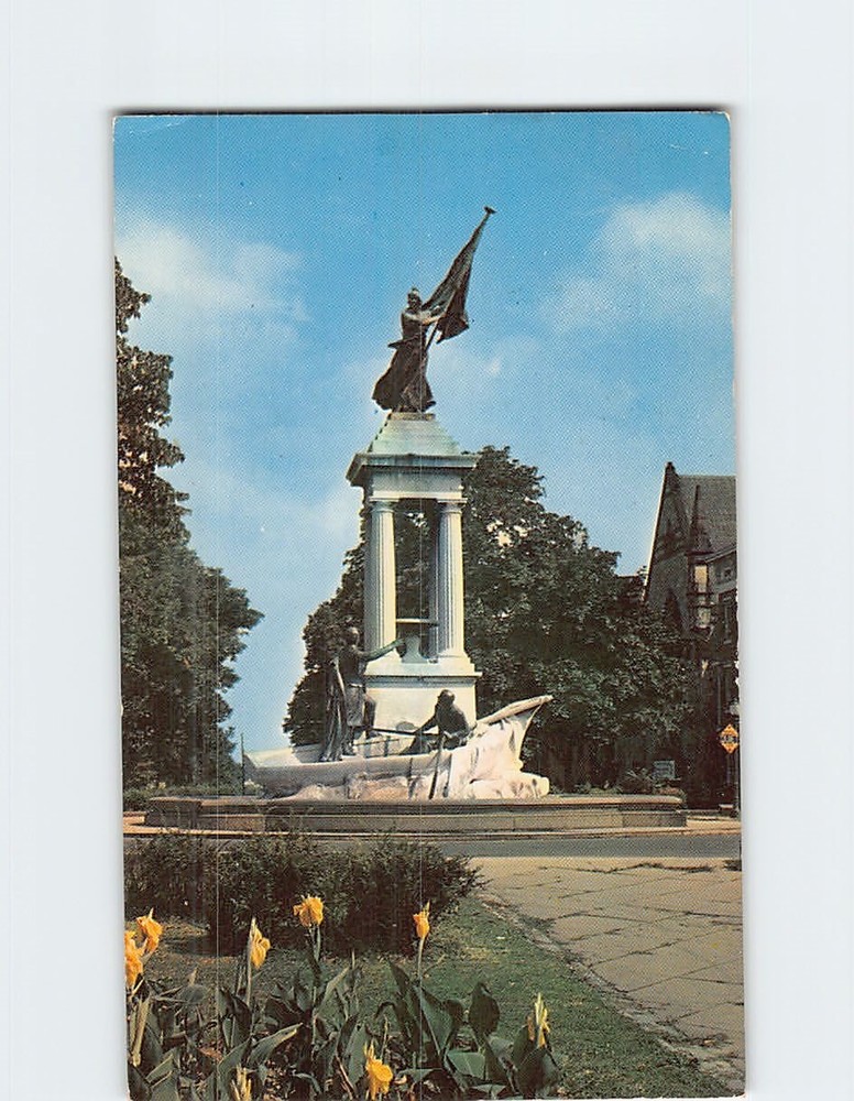 Postcard Francis Scott Key Monument Eutaw Place Baltimore Maryland USA