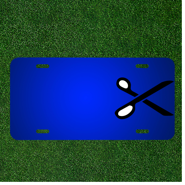 Create a Custom Personalized License Plate for Your Scissors, Shears, or Cutting Tools with Names Added for a Unique Touch