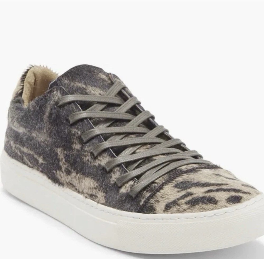 John Varvatos Reed Genuine Calf Hair Low Top Sneaker (Men) Size 11,5 Brand New