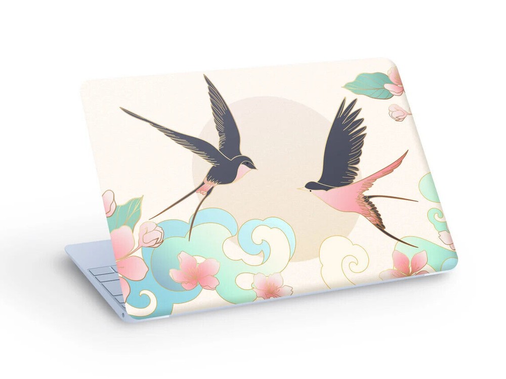 SWALLOW Birds Laptop Skin Sticker Custom Size for Any Laptop