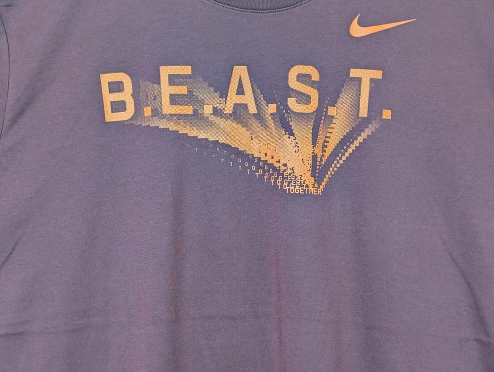 Nike Tee Men's T-shirt Maroon B.E.A.S.T. Dri Fit 2XL #6383 NWT