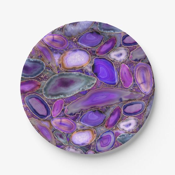 Handmade Purple Agate Coffee Table Top Gift for Loved Ones
