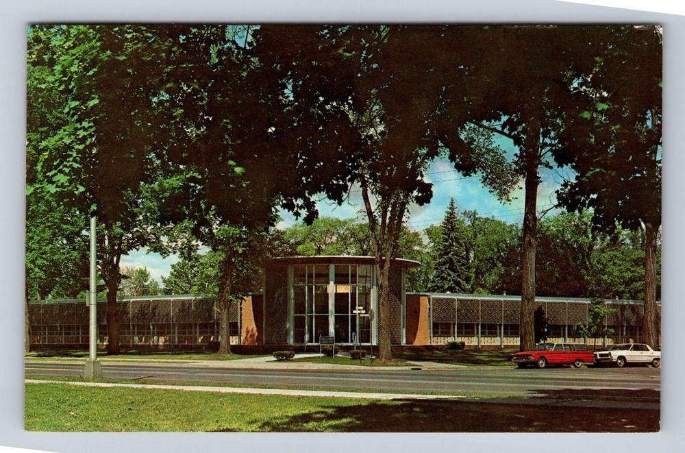 Endicott NY-New York, Endicott Municipal Building Antique Vintage c1967 Postcard