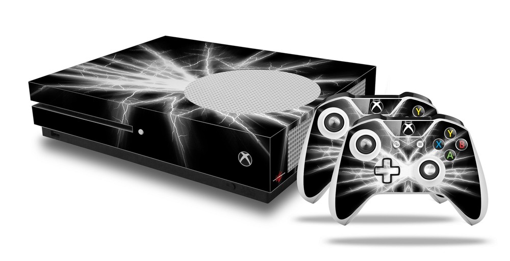 Skin XBOX One S Console Controller Lightning White