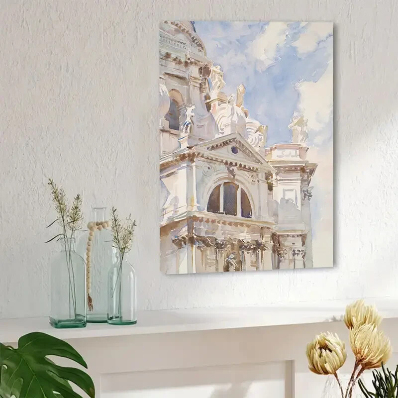 Vintage Style Venice Salute Wall Art  Canvas Unframed/Framed