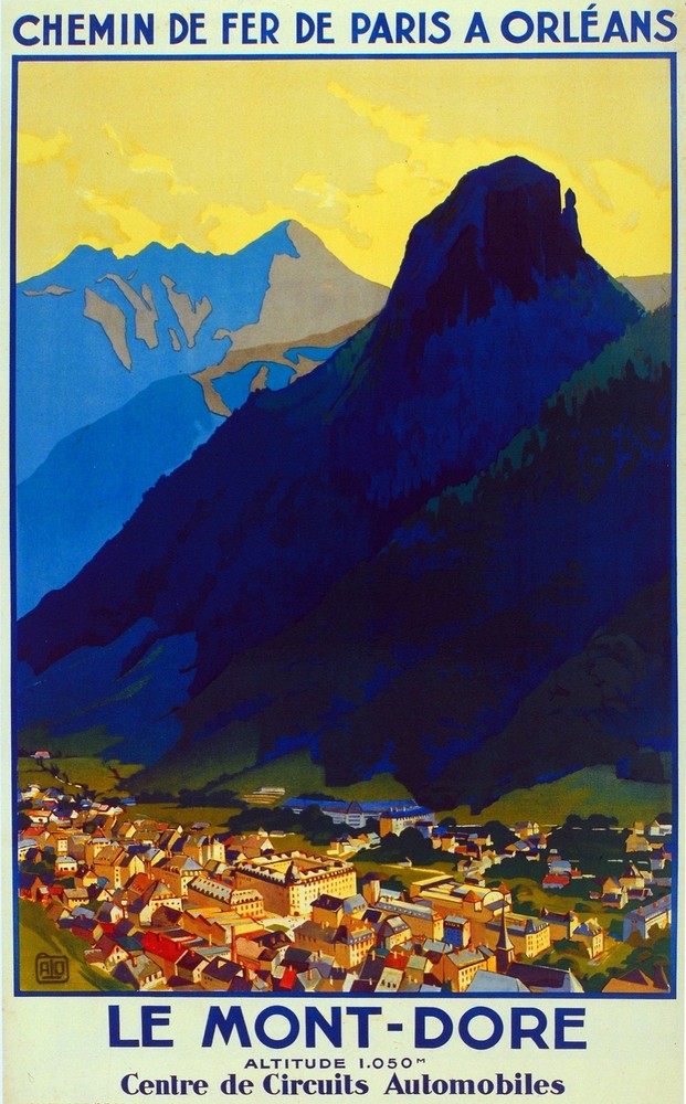 Decor Poster. Fine Graphic Home Art Design. Chemins de Fer Le Mont Dore. 2680