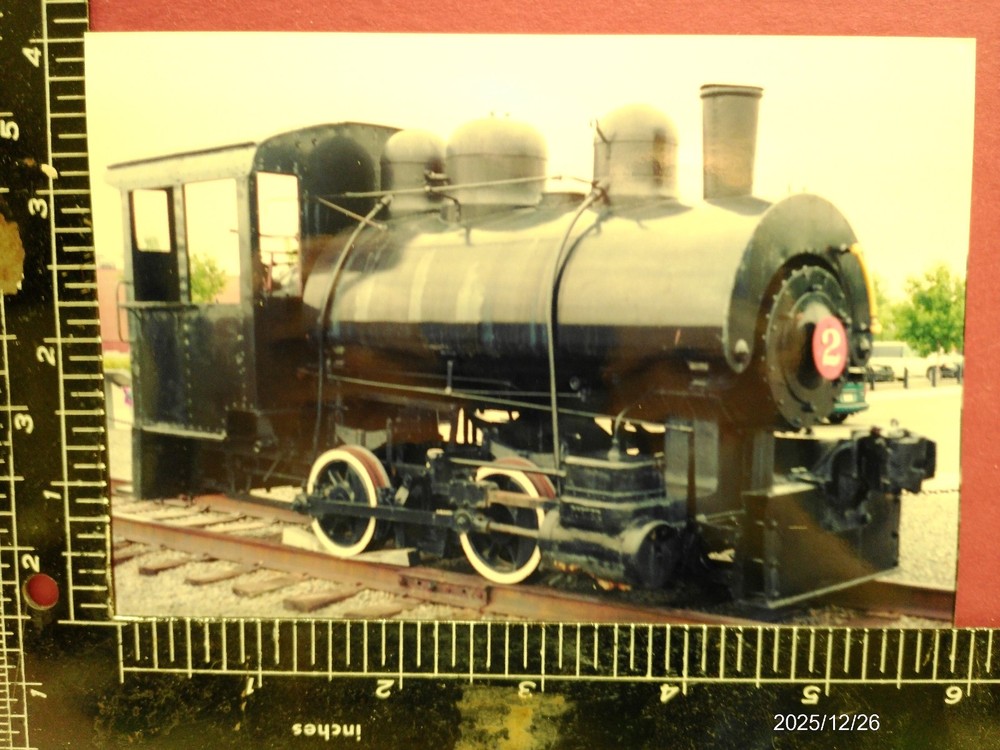 Unidentified Railroad 0-4-0 Ng Locomotive #2 Photo (Tnmot) Museum St Louis Mo