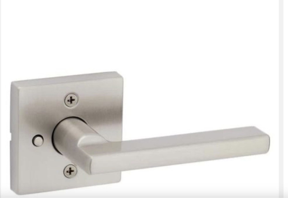 *Kwikset Antimicrobial Satin Nickel Steel Privacy Lever 730HFL SQT 15