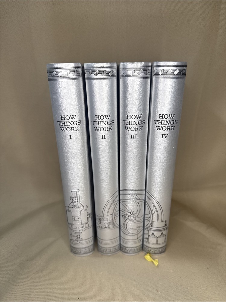 How Things Work Volume 1-4 Complete Hardcover Book Set Roger Jean Segalat Silver