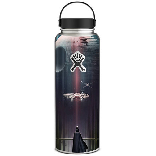 Skin Decal for Hydro Flask 40 oz Wide Mouth / Darth at Death Star