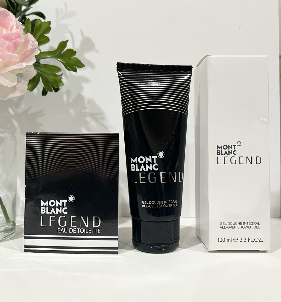 MontBlanc Legend Shower Gel & Sample EDT Cologne Perfume Set