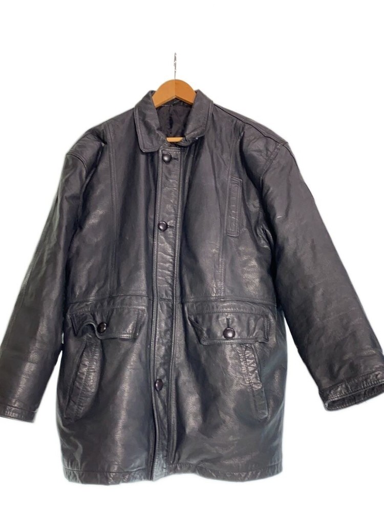 Jackers/Leather Jacket Blouson/-/Leather/Blk/Plain 3498