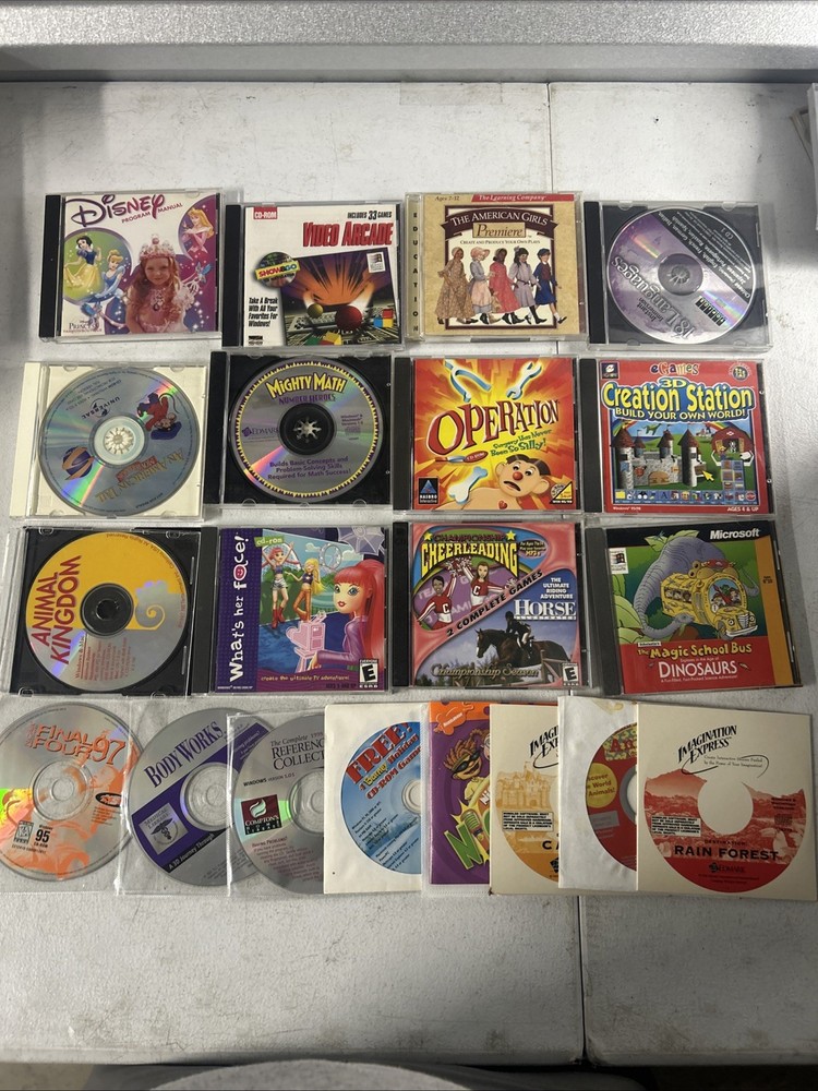 Lot of 20 PC CD-ROM Games / Software Disney Operation Arcade