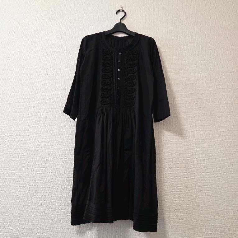 A-net zucca Japan 100% Cotton Dresses Women Size M Black Japan Tsumori Chisato