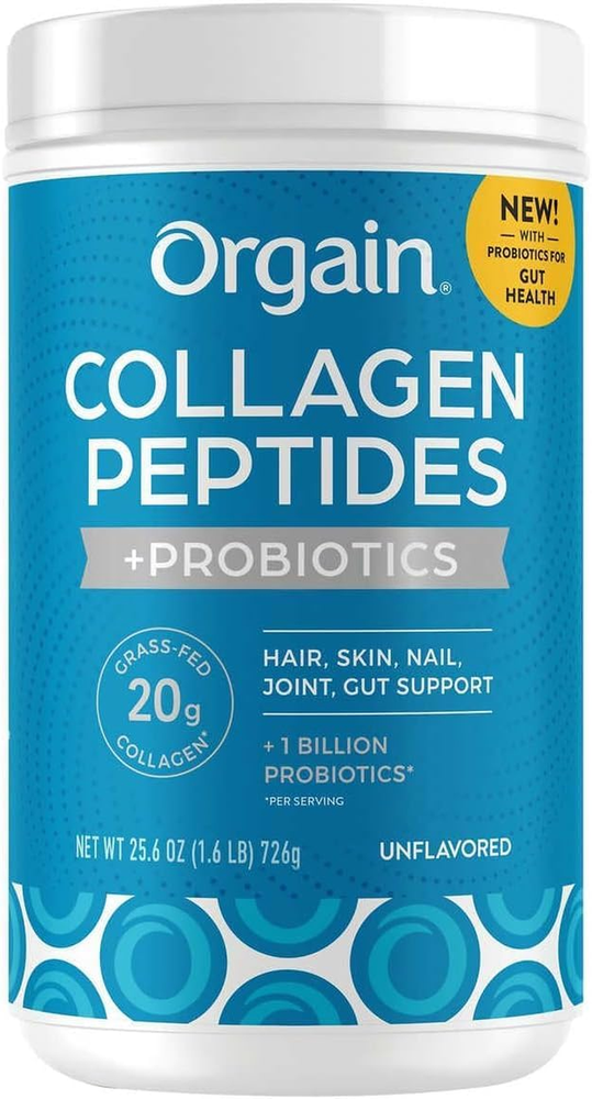 Colágeno Orgain + Superalimentos con 20 Gramos de Colágeno Alimentado con Pasto y Vitamina C, U