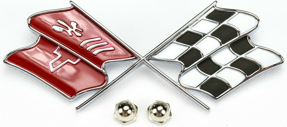 US MADE 1969 - 1973 Corvette Emblem Fuel Gas Door TRIM PARTS Badge BEST C3 NEW