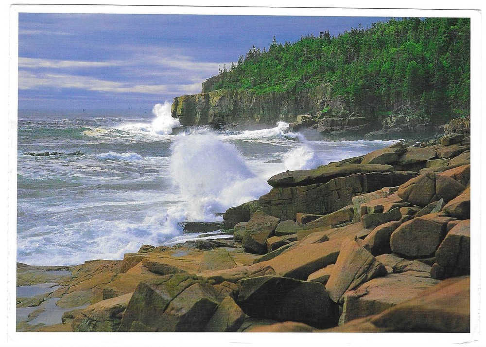 Maine Chrome Postcard Acadia National Park Otter Cliffs-image