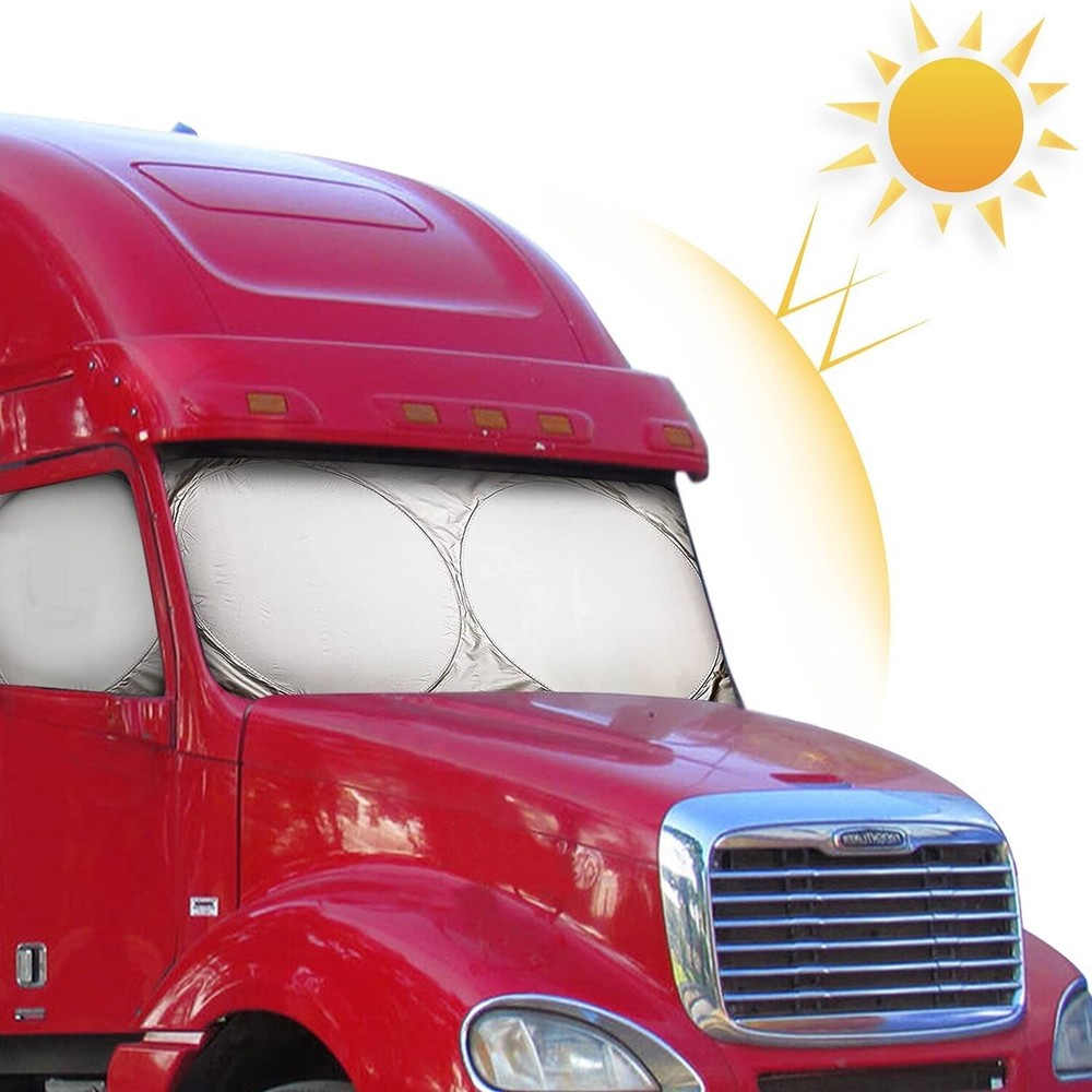 Freightliner Mack Semi Truck Large Windshield Side Window Sun Shade Cover