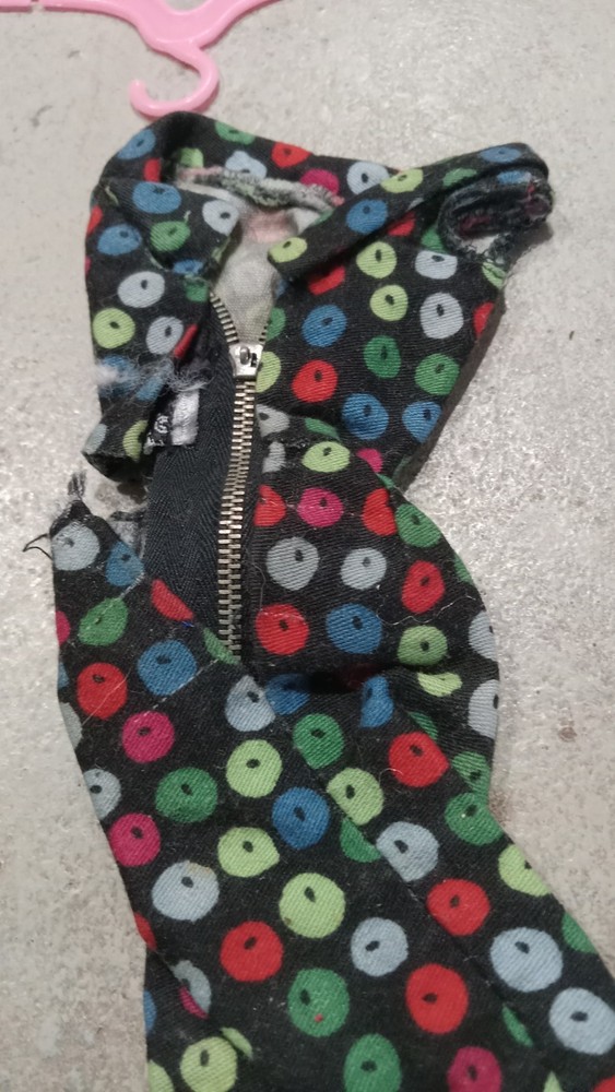 Vintage Mattel Barbie #917 Apple Print Sheath 1959 Dress Only Needs Repair
