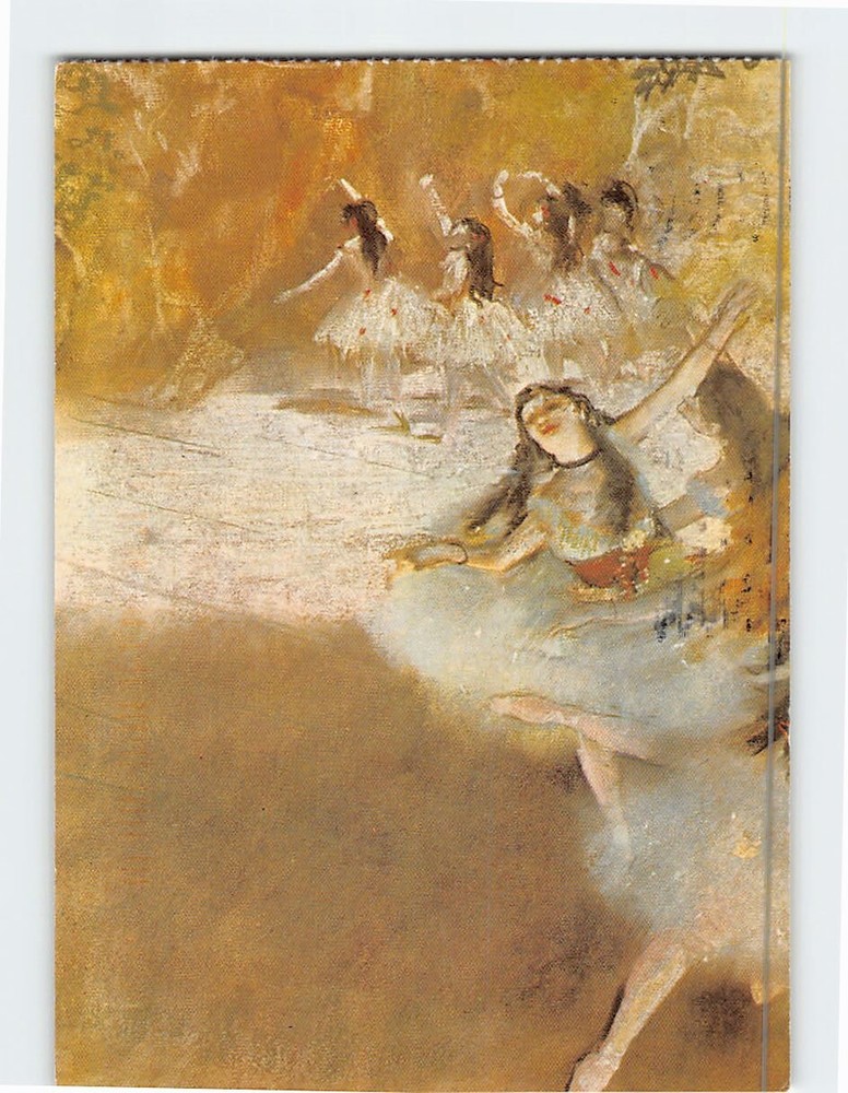 Postcard Dancers on the Stage Painting by Edgar Degas
