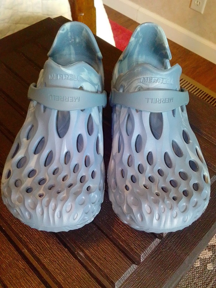 Merrell Gray Blue Hydro Moc Water Shoes Slip On Clogs Womens Size 8 Great For...