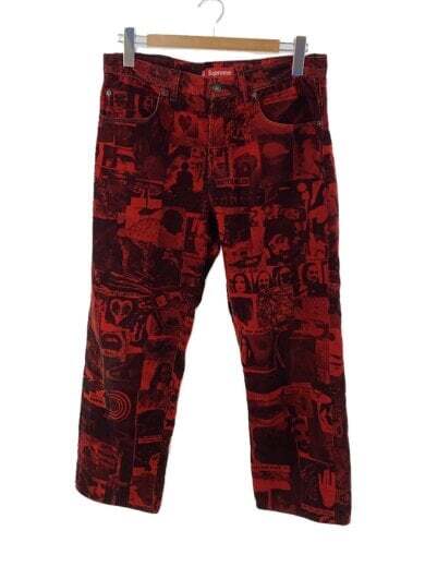 SUPREME Straight pants   30   cotton   RED   total pattern
