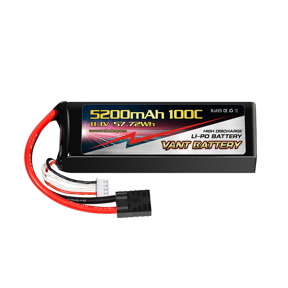 VANT 5200MAH 3S 11.1 100C LIPO BATTERY FITS TRAXXAS PLUG SLASH REVO GENS ACE-image