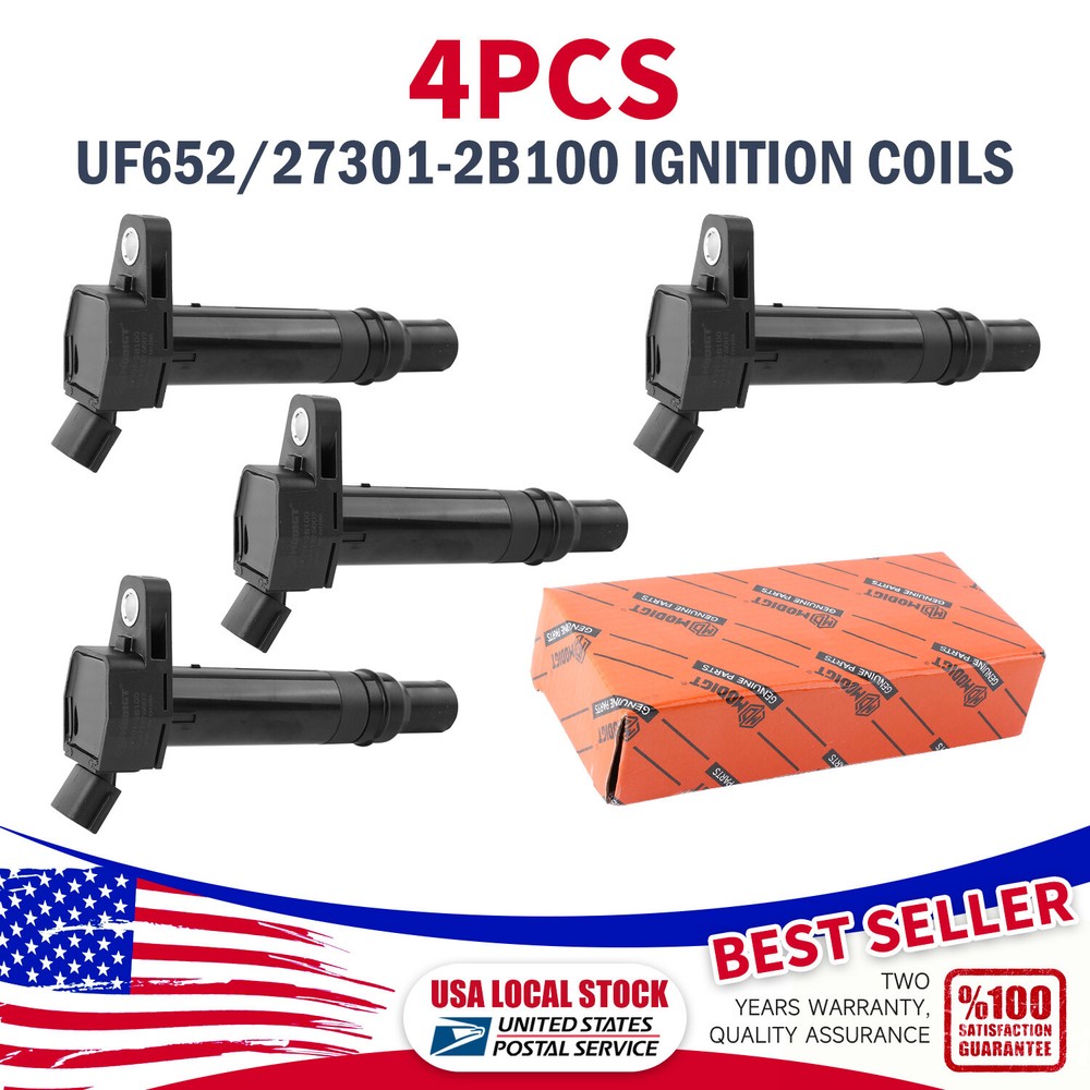 High Performance Ignition Coil Set for Hyundai Accent Veloster Kia Rio 1.6L