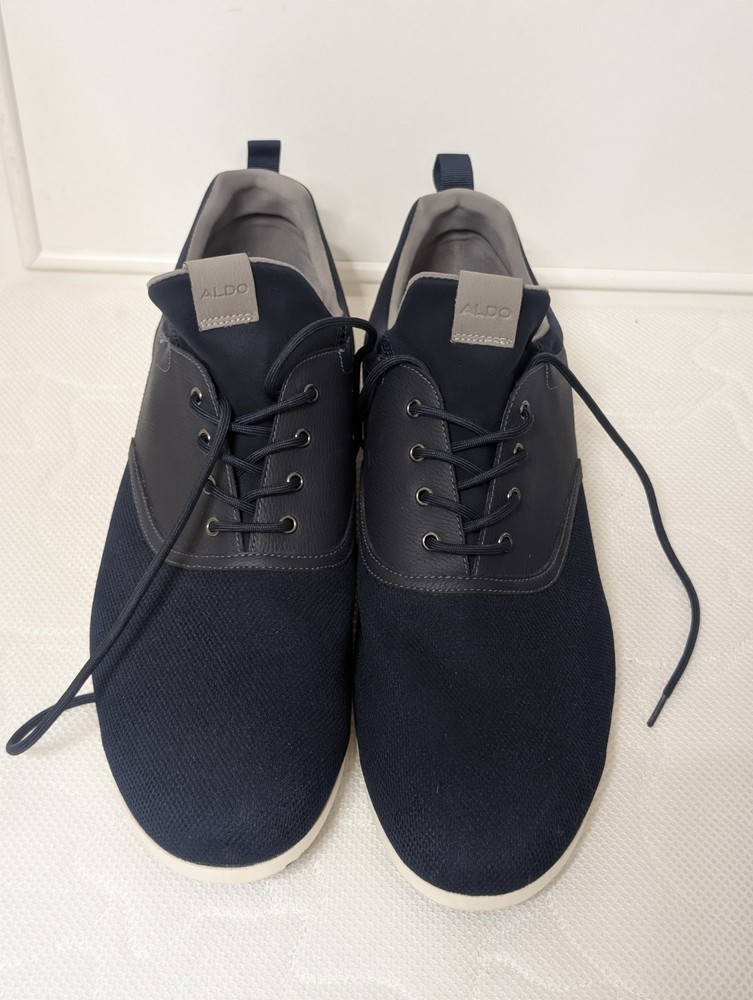 ALDO Men’s Blue/Gray Lace-Up Sneakers Sz 14 Synthetic Upper Rubber Sole