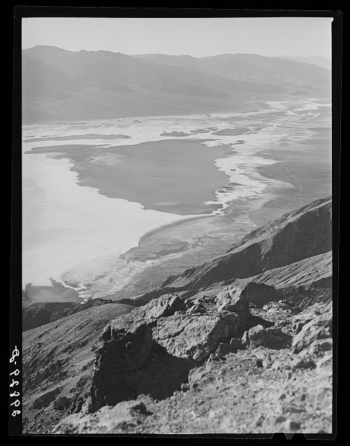 Photo:Death Valley California 1940 Dantes View Panorama Desert Vista