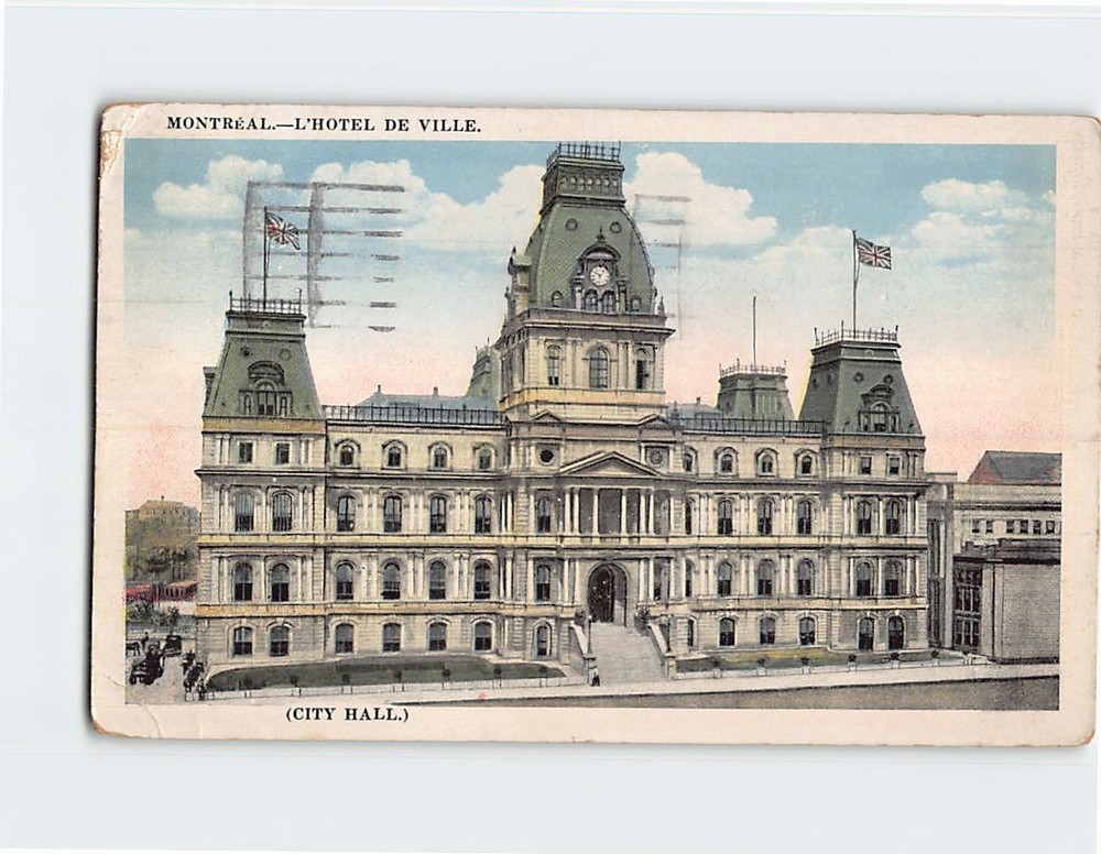 Postcard Montreal City Hall Quebec Canada