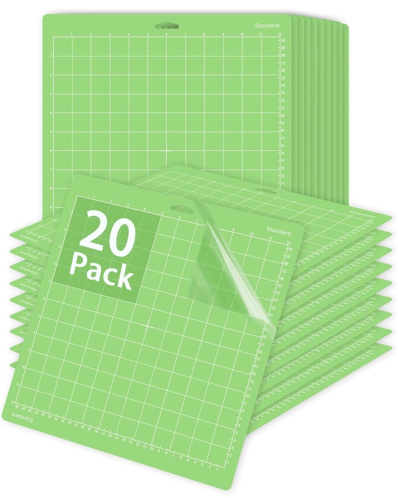 Cricut-Compatible 12x12 Gwybkq Cutting Mat 20-Pack for Maker 3 Maker Explorer