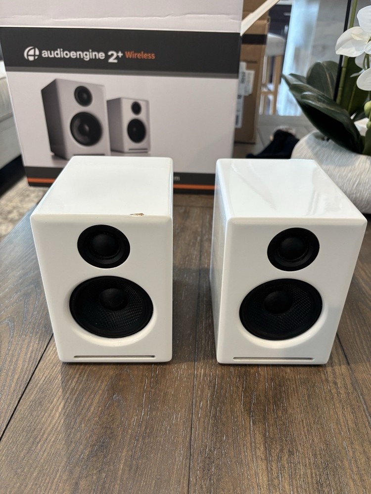 Audioengine 2+ Powered Desktop Speakers - White