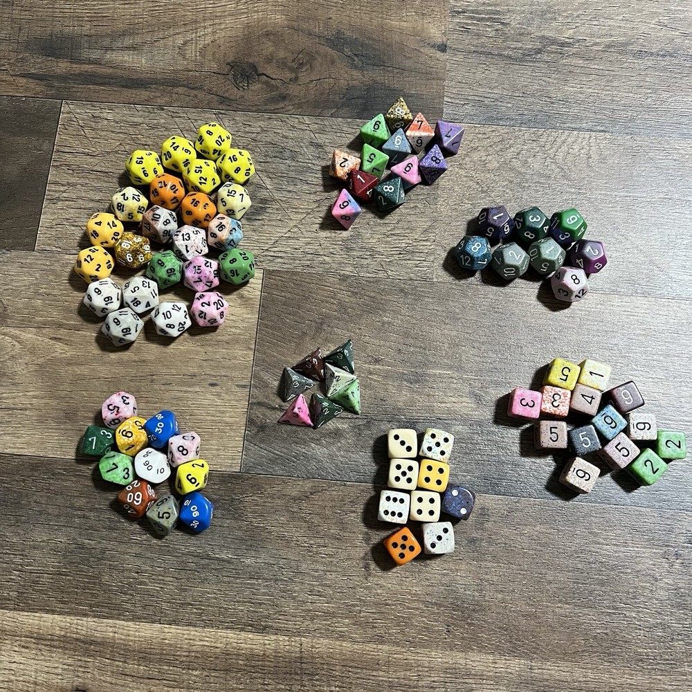 Dungeons & Dragons D&D Dice Lot Of 80+ Pieces