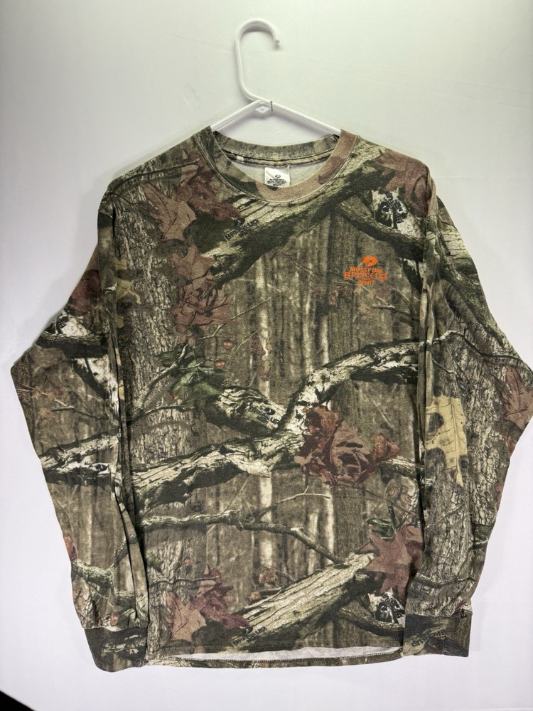 Mossy Oak Break Up Infinity T Shirt Long Sleeve Hunting Camouflage Men’s Large