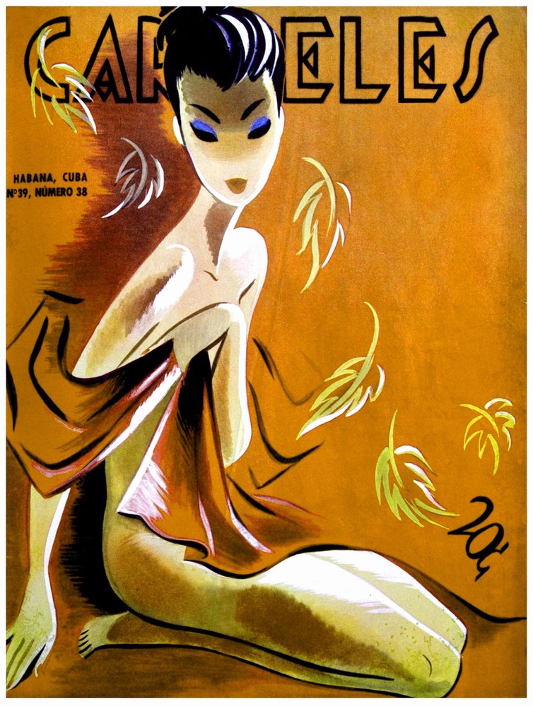 Carteles magazine sexy cover Cuaban Decorative Poster. Fine Graphic Design. 2868