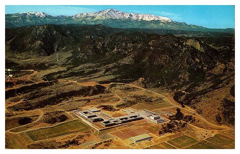 Postcard AERIAL VIEW SCENE Colorado Springs Colorado CO m/09 AS3463