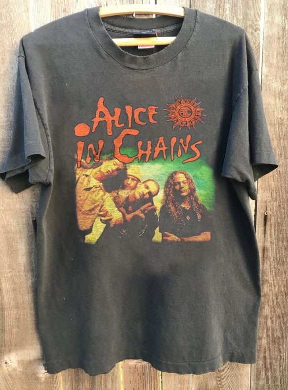Alice in Chains rock band unisex charcoal t-shirt QT5409