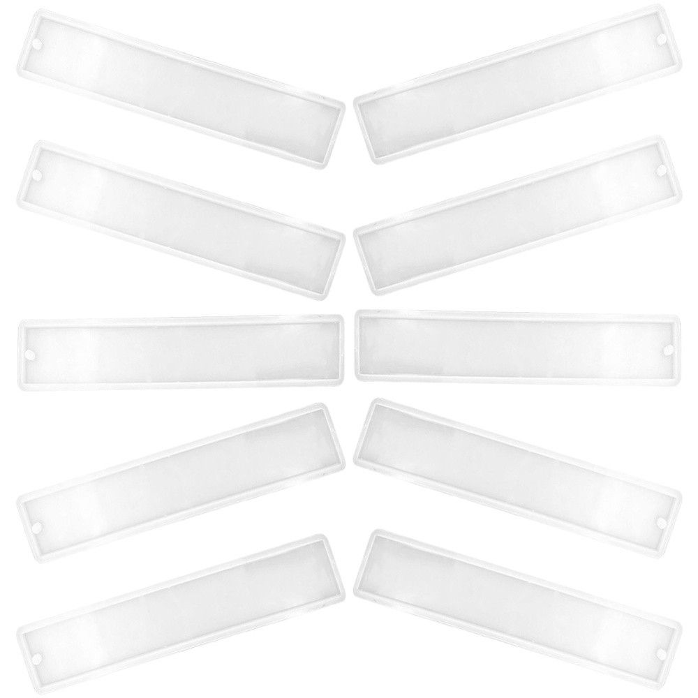 10 Pcs Bookmark Mold Flexible Silicone Mould Epoxy Resin Student Diy
