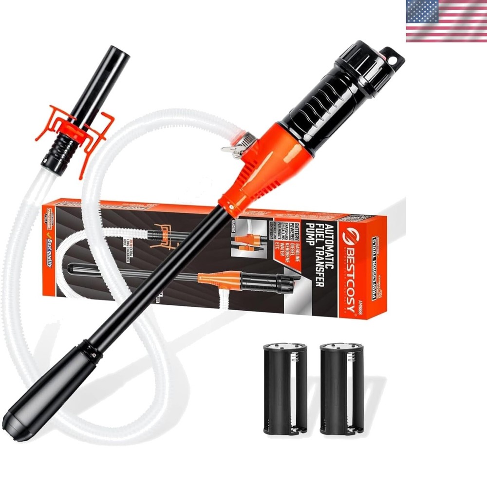 Portable Battery-Powered Siphon Pump for Gas Oil Diesel & Liquids
