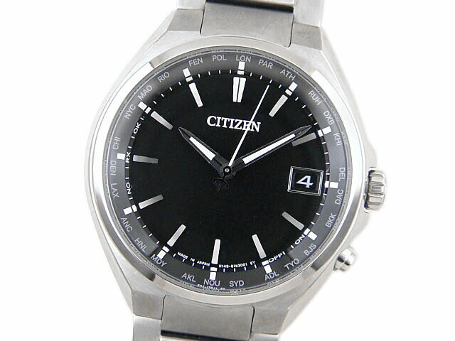 Citizen Atessa CB1120-50E Men's Watch Titanium Eco-Drive Used 38mm