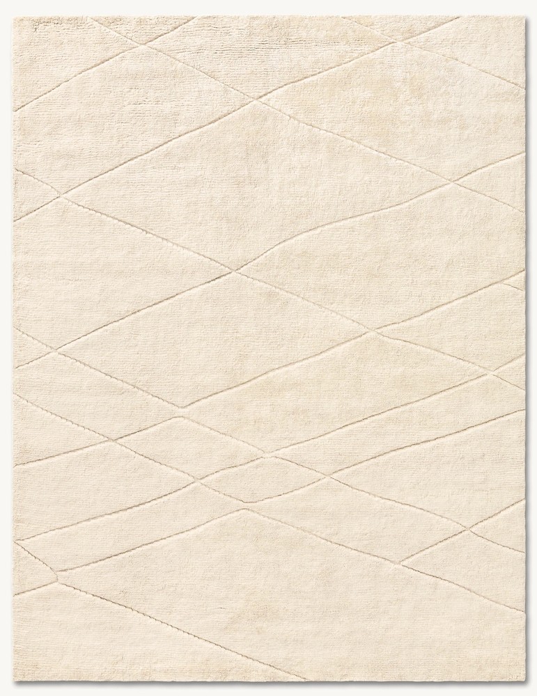 Una's sculpted geometry infuses contemporary detail into traditional Moroccan Ru