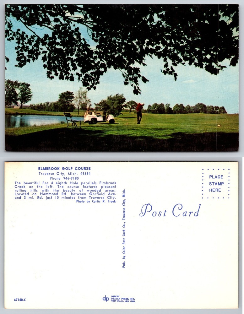 Elmrook Golf Course Traverse City Michigan Postcard