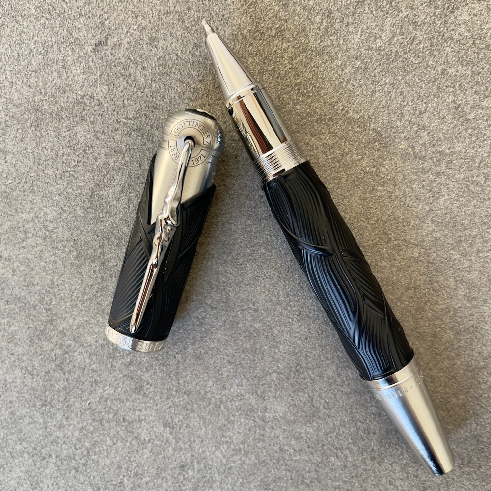 Deluxe Writers Brothers Grimm Series Black-Silver Color 0.7mm Rollerball Pen