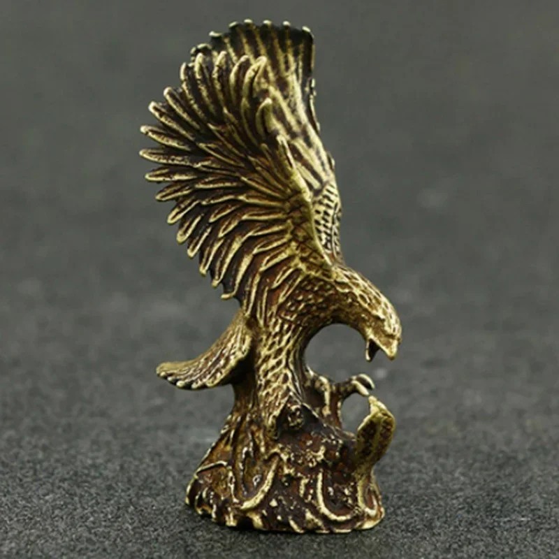 Solid Eagle Figurine Brass Statue Animal Figurines Toys House Desktop Decoration