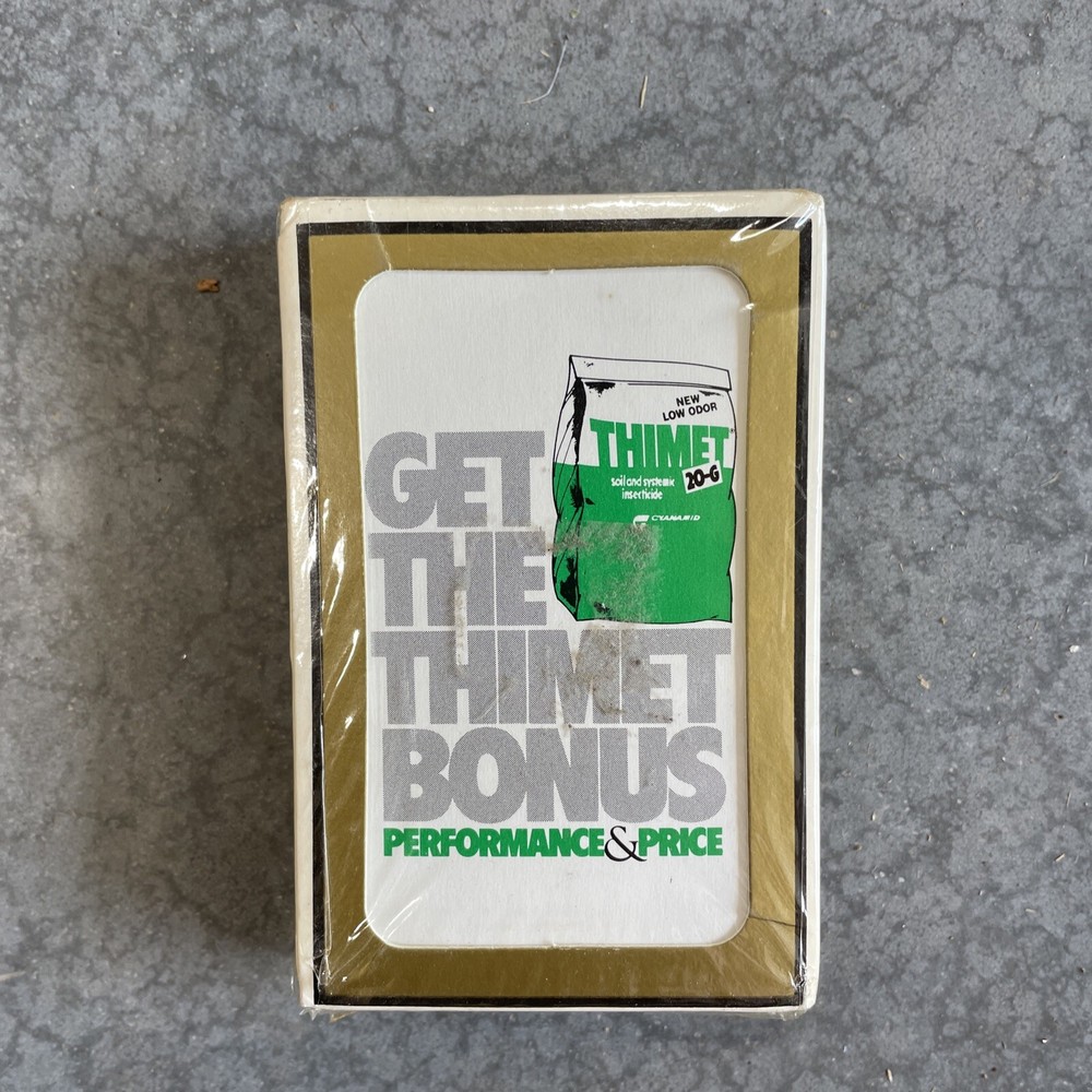 Deck of Cards -Thimet 20-G Insecticide Farm Adv New/Sealed/Vintage 1980s