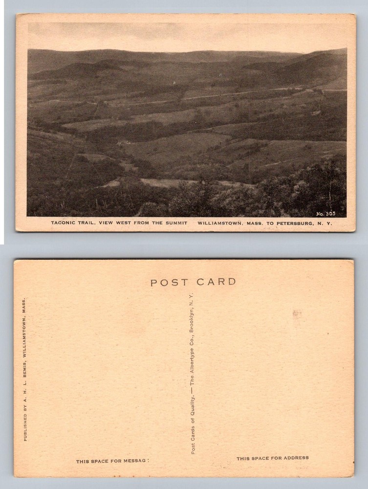 Williamstown, MA-Massachusetts, Taconic Trail West View Vintage Postcard