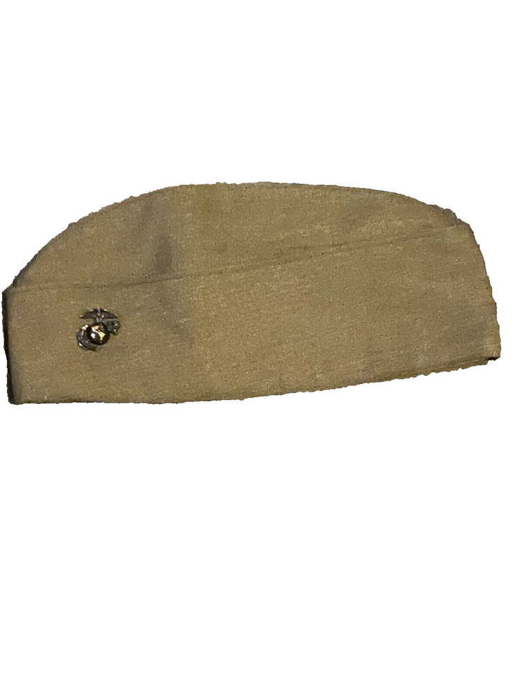 USMC Marine Corps Garrison Cap Size 7 with Embroidered EGA Badge for Men Premium Quality DLA Approved Official Issue